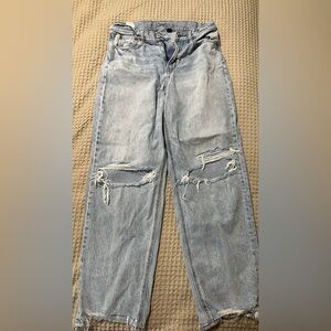 Distressed Light Blue Jeans